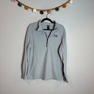 Mountain Hardwear grey fleece half zip pullover